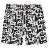 Zwart-witte jongensshort met surfprint van Tumble ’n Dry | Palm Cove Short van Tumble 'n Dry - verkrijgbaar bij Little Fashion Addict
