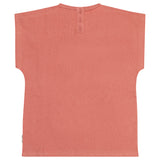 Oudroze meisjes T-shirt met schelpprint J’ADORE LA MER van Tumble 'n Dry | Pesca T-shirt Tumble 'n Dry - verkrijgbaar bij Little Fashion Addict
