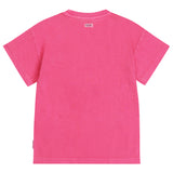 Fuchsia meisjes T-shirt met geborduurd ijsje van Tumble 'n Dry | Rouen Deux T-shirt Tumble 'n Dry - verkrijgbaar bij Little Fashion Addict