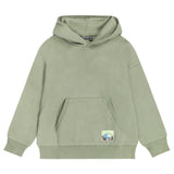 Kakigroene hoodie met kap voor jongens van Tumble ’n Dry | Salty Hoodie Sweater Green van Tumble 'n Dry - verkrijgbaar bij Little Fashion Addict