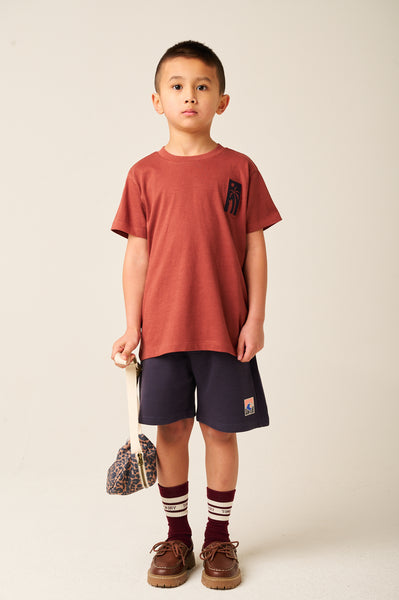 Donkerblauwe jongensshort in wafelstof van Tumble ’n Dry | Southport Shorts Blue van Tumble 'n Dry - verkrijgbaar bij Little Fashion Addict