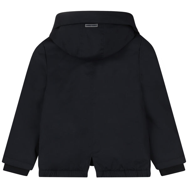 Madison meisjes winterjas donkerblauw met leopard voering | Ontdek Tumble 'n Dry bij Little Fashion Addict