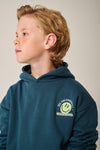 Hoodie in groenblauw met kangoeroezak en capuchon, Tumble ’N Dry | Shooter Hoodie Stargazer