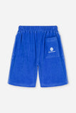We Are Kids - Bermuda Hadri Terry in Mediterranean Blue voor jongens vanaf 4 jaar. Verkrijgbaar bij Little Fashion Addict.