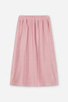 Jupe Lee Blush | lange lichtroze badstof rok van We Are Kids | Verkrijgbaar bij Little Fashion Addict