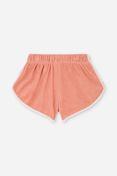 Short Juju Terry in het oudroze voor jongens en meisjes vanaf 4 jaar uit de collectie Mare e Sole van We Are Kids. Verkrijgbaar bij Little Fashion Addict.