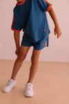 Sportieve jongensshort Paul Bright Blue van We Are Kids - Verkrijgbaar bij Little Fashion Addict.