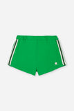 Sportieve jongensshort Paul Vibrant Green van We Are Kids - Verkrijgbaar bij Little Fashion Addict.