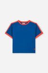 Blauwe T-shirt Taylor van We Are Kids voor jongens  | Tee Taylor Bright Blue van We Are Kids - Verkrijgbaar bij Little Fashion Addict.