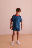 Blauwe T-shirt Taylor van We Are Kids voor jongens  | Tee Taylor Bright Blue van We Are Kids - Verkrijgbaar bij Little Fashion Addict.