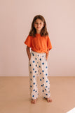 Top Bree Shiny Coral | zachte crop top in badstof koraal oranje voor meisjes We Are Kids | Verkrijgbaar bij Little Fashion Addict