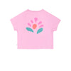 Livia T-shirt Fuchsia Pink van Jenest – roze meisjes T-shirt met bloemenprint op de rug | verkrijgbaar bij Little Fashion Addict