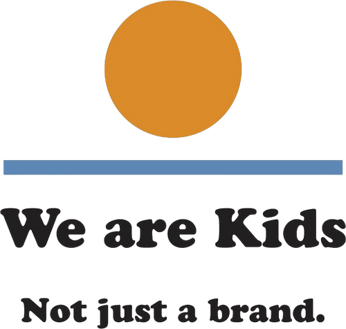 Logo van We Are Kids - Stijlvol kinderkleding merk - Verkrijgbaar bij Little Fashion Addict