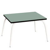 Les Gambettes Gaby speeltafel in kaki met witte poten | Ontdek Les Gambettes bij Little Fashion Addict