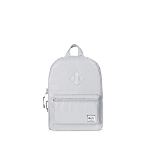 Rugzak - herschel heritage kids silver reflective - littlefashionaddict.com