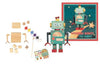 Houten robot te verven - littlefashionaddict.com