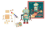 Houten robot te verven - littlefashionaddict.com