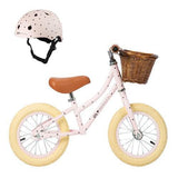 FIRST GO! - Balance Bike Set met Helm - BONTON Pink - littlefashionaddict.com