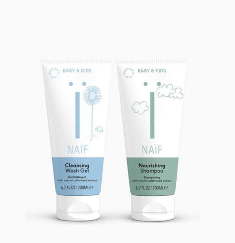Naïf - Bundel Shampoo & Cleansing Wash Gel Baby & kids - littlefashionaddict.com