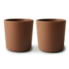 Little Fashion Addict - Mushie - Bekers / Cup - Set van 2 - kleur Caramel