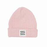 Little Fashion Addict - AAI AAI - Beanie/Muts RIB - Pink - Verkrijgbaar bij Littlefashionaddict.com
