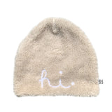 Little Fashion Addict - AAI AAI - Teddy Beanie Hi - Cream - Verkrijgbaar bij Littlefashionaddict.com