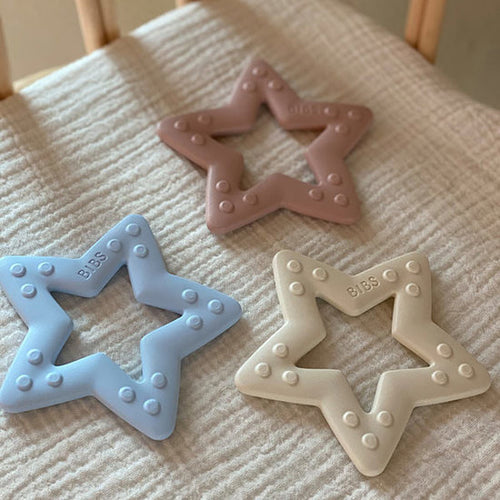 Little Fashion Addict - BIBS - Bijtring - BABY Bitie Star Baby Blue