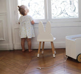 Little Fashion Addict - Boogy woody - Mini Wit Konijnenstoeltje