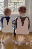 Little Fashion Addict - Boogy woody - Mini Wit Konijnenstoeltje