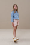 Kledingmerk: By-Bar - Girls fashion brand - Girls Jade Short - Kleur: Fresh Rose - Van 4 tot 12 jaar beschikbaar bij littlefashionaddict.com