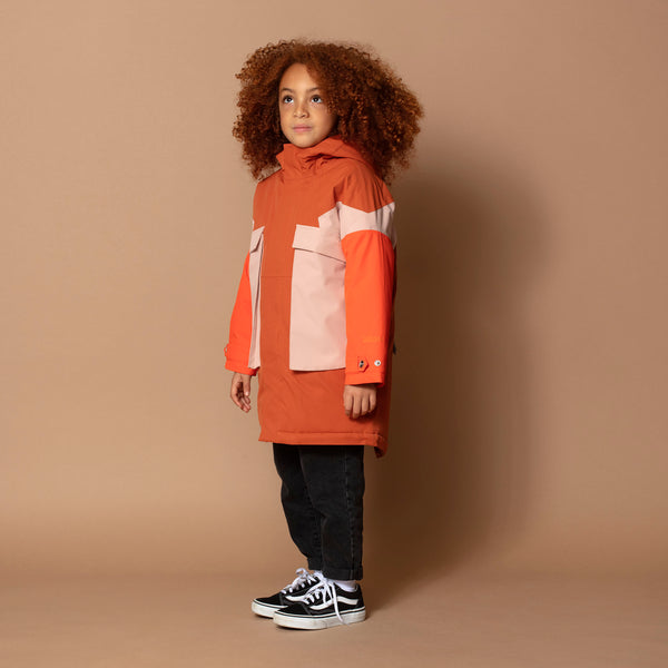 Gosoaky – Winterjas City Fox - Rust multi - Girls & Boys fashion - Voor jongens en meisjes - Beschikbaar vanaf maat 86 tot en met 164 - Verkrijgbaar bij Little Fashion Addict