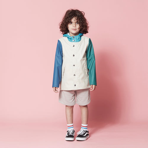 Little Fashion Addict - Gosoaky Regenjas - Elephant Man - Fog Multi Beige - Vanaf maat 86 tot maat 152 - Verkrijgbaar bij Littlefashionaddict.com