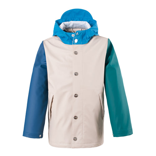 Little Fashion Addict - Gosoaky Regenjas - Elephant Man - Fog Multi Beige - Vanaf maat 86 tot maat 152 - Verkrijgbaar bij Littlefashionaddict.com