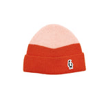 Gosoaky - King Kuala- Beanie/Muts – Duo-tone combi van Tangerine Tango Red - Girlsfashion - Beschikbaar vanaf 18 maanden tot 12 jaar - Verkrijgbaar bij Little Fashion Addict