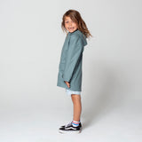Littlefashionaddict - Gosoaky Lazy Geese - Regenjas voor jongens en meisjes - Kleur: Stormy Sea Grey - Vanaf maat 86 tot maat 152 - Meisjes & Jongensmode - Verkrijgbaar bij Littlefashionaddict.com