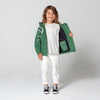 Littlefashionaddict - Gosoaky The Lion - Korte groene jas met kap voor jongens en meisjes - Vanaf maat 86 tot maat 152 - Meisjes & Jongensmode - Verkrijgbaar bij Littlefashionaddict.com