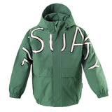 Littlefashionaddict - Gosoaky The Lion - Korte groene jas met kap voor jongens en meisjes - Vanaf maat 86 tot maat 152 - Meisjes & Jongensmode - Verkrijgbaar bij Littlefashionaddict.com