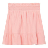 Little Fashion Addict - Hundred Pieces - Short Organic Cotton Muslin Skirt - Candy Pink