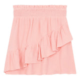 Little Fashion Addict - Hundred Pieces - Short Organic Cotton Muslin Skirt - Candy Pink