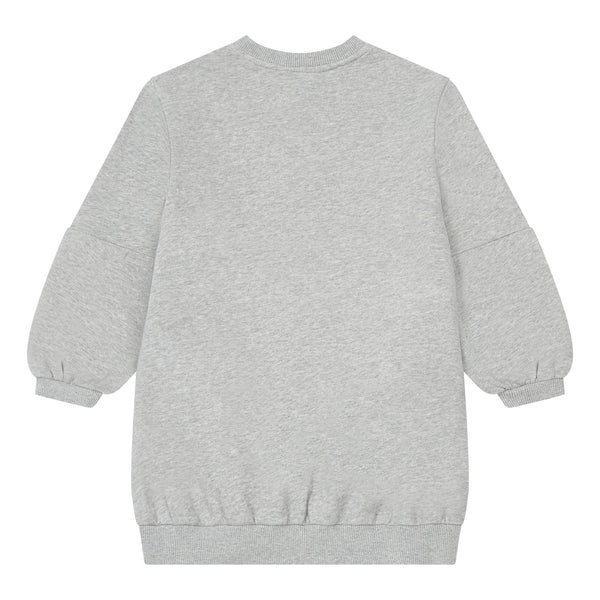 Hundred Pieces - Brooklyn Sweatshirt Dress Heather Grey - Girlsfashion - Beschikbaar vanaf 4 jaar tot 10 jaar - Verkrijgbaar bij Little Fashion Addict