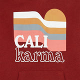 Hundred Pieces - Dark Red - Cali Karma Sweatshirt/Hoodie - Jongensmode - Herfst- en Wintercollectie 2022 - Kleur: Donkerrood - Verkrijgbaar bij Littlefashionaddict.com vanaf 4 jaar tot 12 jaar