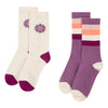 Little Fashion Addict - Hundred Pieces - Set van 2 paar sokken voor meisjes - Daisy Socks: Set of 2  - Verkrijbaar vanaf maat 27. Littlefashionaddict.com