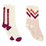 Little Fashion Addict - Hundred Pieces - Set van 2 paar sokken voor meisjes - Sister Sporty Socks Set of 2 - Verkrijbaar vanaf maat 27. Littlefashionaddict.com