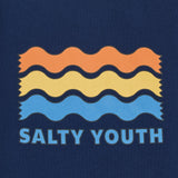 Hundred Pieces - Organic Cotton Salty Youth T-shirt - Kleur: Donkerblauw - Jongensmode - Zomercollectie 2023 - Verkrijgbaar bij Littlefashionaddict.com