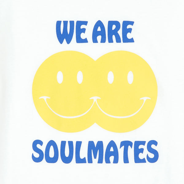 Hundred Pieces - Organic Cotton Soulmates T-shirt - Kleur: Off White - Jongensmode - Zomercollectie 2023 - Verkrijgbaar bij Littlefashionaddict.com