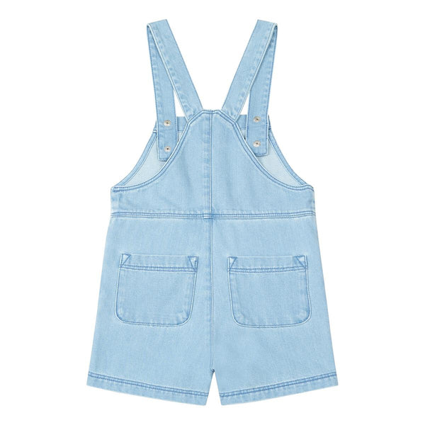 Hundred Pieces - Denim Overalls - Lichtblauwe jeans playsuit voor meisjes - Meisjesmode - Zomercollectie 2023 - Verkrijgbaar bij Littlefashionaddict.com