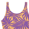 Hundred Pieces - Badpak met print van palmbomen - Kleur: Paars en oranje - Meisjesmode - Zomercollectie 2023 - Verkrijgbaar bij Littlefashionaddict.com