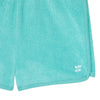 Hundred Pieces - Organic Terry Cloth Shorts voor meisjes - Kleur: Turquoise - Meisjesmode - Zomercollectie 2023 - Verkrijgbaar bij Littlefashionaddict.com