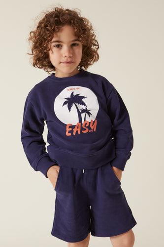 Hundred Pieces - Long Shorts - Jongensmode - Zomercollectie 2022 - Kleur: Navy Blue - Verkrijgbaar bij Littlefashionaddict.com