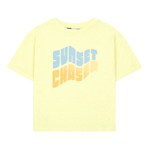 Hundred Pieces - MC Organic Cotton T-shirt - Kleur: Lemon Yellow - Jongensmode - Zomercollectie 2022 - Verkrijgbaar bij Littlefashionaddict.com